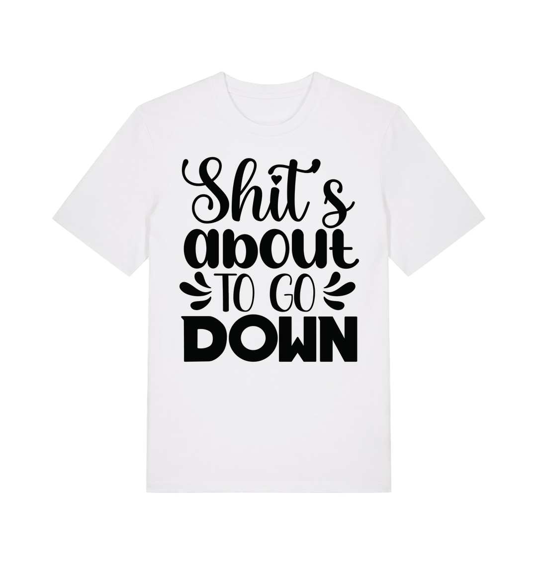 White Printed T-shirt Front